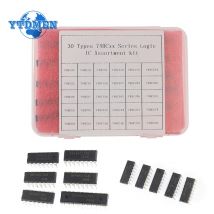 30PCS 74HC Circuiti integrati logici Kit elettronico 74HC00 74HC02 74HC04 74HC05 74HC08 74HC10 74HC14 74HC21 74HC30