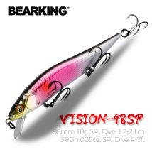 BEARKING 9.8cm 10g SP nurkowanie 2.1m profesjonalne Minnow Wobbler przynęty wędkarskie jakości jerkbaity sztuczna przynęta Predator tackles