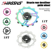 HASSNS MTB Riemenscheiben Fahrrad Schaltwerk Metall Keramik Lager Straße Mountainbike Schaltwerk Riemenscheibe Rad 11T 13T Radfahren