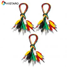 30-teiliges Messleitungsset mit Krokodilklemme, 50 cm, doppelseitige Krokodilklemmen
