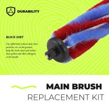 Rollenbürste Ersatzzubehör für kabellose Staubsaugerbürsten, Ersatzset für Hauptbürsten, Haushaltsreinigungswerkzeuge