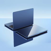 EooCoo Ultra-Slim Crystal Case kompatibel für MacBook Air 13 (M4 M3 M2)/Air 15 (M4 M3 M2)/Pro 14 (M4 M3 M2 M1) Midnight Case