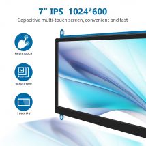 Monitor touchscreen Raspberry Pi Display HDMI da 7 pollici 1024x600 Compatibile con AIDA Ras Pi 4 3B+ 3B 2B BB Black Banana Pi