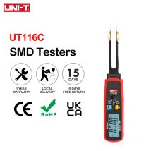 UNI-T UT116C SMD Tester 36V Misuratore di tensione della batteria Pinzetta girevole Diodo LED Resistore Condensatore Tester