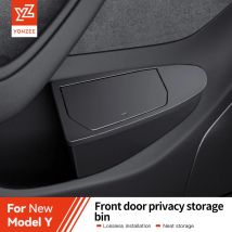 YZ Per Tesla Modello 3 Y Juniper Highland Porta Laterale Pattumiera Pattumiera Bidone della Spazzatura con Coperchio, Scatola di Immagazzinaggio Organizzatore Accessori