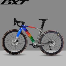 BXT Rennrad Racing Integrierter Lenker Kohlefaser Scheibenbremse Fahrrad mit 105 R7120/105 DI2 R7170 24-Gang ​ ​ Gruppen
