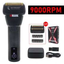 WMARK NG-7982 Afeitadora eléctrica para hombres 9000RPM pantalla LED de doble lámina cabezal de aceite inalámbrico cortadora de pelo profesional recortadora de barba