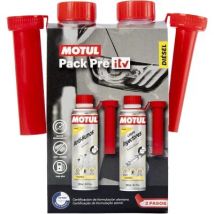 Motul Kit Pre Itv Diesel 300x2ml - Tratamiento Eliminador de Humos - Limpia Inyectores Diesel