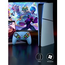 Controller for PS5/Playstion 5 Pro/Slim/PC Console Wireless Gamepad RGB Lights Hall Effect Trigger Turbo Vibration Game Joystick