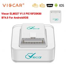 Viecar ELM327 V1.5 Bluetooth 4.0 OBD 2 OBD2 PIC18F25K80 ELM 327 V1 5 OBDII Scanner diagnostico per auto ODB2 Lettore di codici per utensili automatici