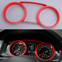 ABS Rot Konsole Dashboard Instrument Meter Ring Rahmen Abdeckung Trim Fit für VW Golf MK7 MK 7,5 2015 2016 2017 2018 2019 2020