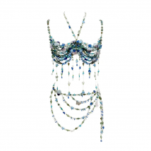 YOUR BUMP CURVE Starfish shells and flowers bra hollow tassel backless body chain combination sexy woman vacation beach shooting