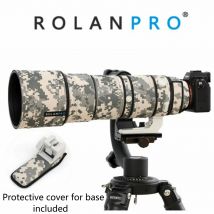 ROLANPRO Nylon wasserdichte Linse Camouflage Regenschutz für Sony FE 200–600 mm F5,6–6,3 G OSS