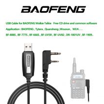 BAOFENG Quansheng UVK5 2 pin spina cavo di programmazione USB per Walkie Talkie per UV-5R serise