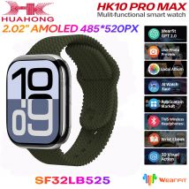 Astuto Della Vigilanza HK10ProMax Serie 10 Per Apple Man BT chiamata Ai Orologio Viso Donna Rilevamento di Gravità 2.02 "AMOLED Frequenza Cardiaca Chat GPT NFC