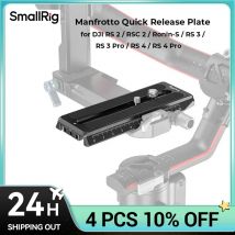 SmallRig Placa de liberación rápida Manfrotto para DJI ronin-s/RS 2 / RSC 2 / RS 3 / RS 3 Pro / RS 4 / RS 4 Pro cardán 3158B