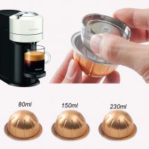 Nur zur Verwendung mit Nespresso Vertuo Next Vertuoline wiederverwendbarem, nachfüllbarem Edelstahlkapsel-Kaffeefilter mit Originalkapsel