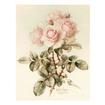 European Retro Flower Posters and Prints Home Decoration Wall Art Pictures for Living Room Nostalgic Pastoral Canvas Painting