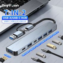 7in2 Universal USB Hub Docking Station Typ C Multi-Port USB Splitter OTG Adapter Unterstützung 5W Power Ladung für Mac iPad PC Laptop