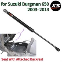 Amortiguador de asiento para Suzuki Burgman 650 AN650 2003-2013 con ajustador de respaldo adjunto, brazo de soporte, resorte de gas y varilla amortiguadora