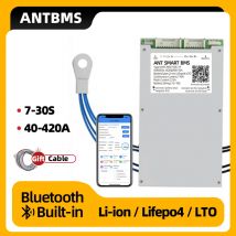 Smart 7S do 16S 20S 22S 30S ANT BMS Li-Ion LiFePo4 LTO Battery 1050A 300A 80A 600A Bluetooth Wbudowany 8S 10S 12S 13S 14S Balance