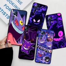 Anime Pokemon Gengar Art custodia morbida nera per telefono per Xiaomi Mi 13 12T 12 11T 11i 11 A3