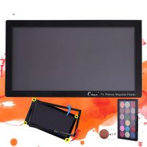 Coosei New Acrylic EMPTY Magnetic Eyeshadow Palette Waterproof High-Gloss Eye Shadow Makeup Pallet 9.36*5.5'