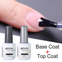 No Wipe Top Coat Base Coat Primer UV Gel Nail Art Tips Maniküre Gel Nagellack Farbgelpoliermittel esmalte semi permanent