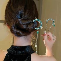 Alten Stil Bambus Joint Harz Quaste Haarnadeln Neue High-end-Kreative Haar Sticks frauen Retro Hanfu Kopfschmuck Schmuck reise