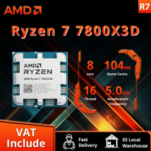 AMD Ryzen 7 7800X3D R7 7800X3D CPU 5,0 GHz 8 core 16 thread 5NM 96M 100- 100000910   Presa AM5 Nuovo vassoio senza dispositivo di raffreddamento