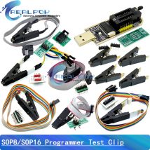 CH341A / CH341B 24 25-Serie EEPROM Flash BIOS USB-Programmiermodul SOP8 SOP16 SOIC8 SOIC16 Testclip-Programmierer Testklemme