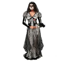 Halloween Party mexikanischen Tag der Toten Horror Skelett Geister Braut Kleid Frauen beängstigend Schädel Vampir Zombie Cosplay Kostüm