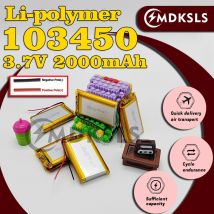 103450 New 3.7V  2000mAh Polymer Lithium Rechargeable Battery For MP5 Toys Cameras GPS Bluetooth Speakers Navigator Bluetooth