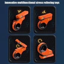 Cursori rotanti per dita Fidget Toy Office Cursore limitatore di pressione Cricchetto Finger Fidget 3D stampato Fidegt ToysFingertip strutturato