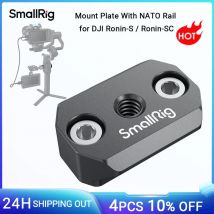 Riel NATO SmallRig para DJI Ronin S/SC con 1/4 "-20 orificios roscados DIY DSLR RS 2/RSC 2 accesorios para cámara de acción de Monitor-3032