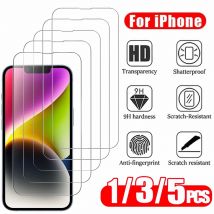 1~5PCS HD Pellicola Protettiva per 16 17 Pro Max 17e 16e 15 14 13 12 Screen Protector Film per iPhone 11 12 13 Mini Vetro Temperato iPhone 16 Pro Max Glass