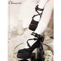 Original High Heels im Lolita-Stil, elegante Mary Jane-Schuhe, 2025, Frühling und Herbst, neue süße Mädchen-High-Party-Frauen-Cos-Schuhe
