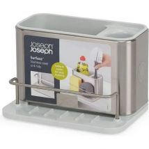 Superficie ™ , Joseph Joseph, modelo Escurridor de cubiertos de acero inoxidable, organizador de cubiertos, uso principal cocina, características divididas, sifón y base antideslizante, color gris
