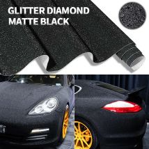 Black Frost Glitter Diamond Matte Vinyl Wrap Film für Karosserie Auto Aufkleber Innendekoration Motorrad Aufkleber mit blasenfrei