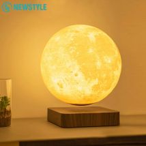 Neuartiges schwebendes Mond-Nachtlicht 360° °   Rotation magnetische schwebende Mondlampe mit 3 Farben für Home Office Schreibtischdekoration
