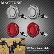 Conversioni indicatori di direzione moto Pannello LED 1156 1157 Stile proiettile per Harley Sportster Touring Breakout Fat Boy Softail