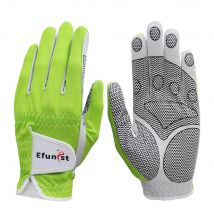 Pack 1 Stück Efunist Golfhandschuh Herren linke Hand atmungsaktiv grün 3D Performance Mesh rutschfeste Mikrofaser-Golfhandschuhe Herren Mann