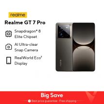 Versión Global realme GT 7 Pro 5G Smartphone Snapdragon 8 Elite AI cámara a presión ultraclara RealWorld Eco2 pantalla 6500mAh NFC