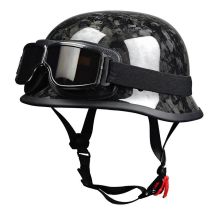 Hochwertiger geschmiedeter Kohlefaser-Halbhelm, leicht und langlebig, perfekt für Motorradfahrer im Suche nach Stil