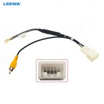 LEEWA Car Parking Rear Camera 5Pin Video Plug Converter RCA Cable For Toyota Car Models Parking Reverse Wire Adapter #CA7872