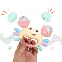 1pc zufällige Farbe frühe Entwicklung Krabben rassel Spielzeug für Babys 0 bis 36 Monate Neugeborene Babys piele Spielzeug Beißring Rassel Babys pielzeug