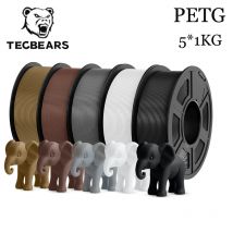 TECBEARS PETG 3D-Drucker-Filament 5 kg 1,75 mm Petg Mehrfarbiges Kombinationsset FDM 3D-Druckermaterialien DIY-Geschenk aus den USA UK DE
