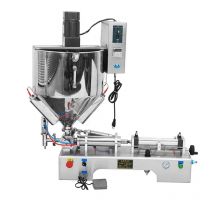 PBOBP Semi Automatic Cream Oil Paste Juice Liquid Paste Filling Machine With Mixing and Heating Function