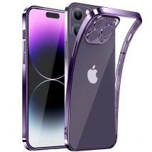 Luksusowe przezroczyste etui na iPhone'a 11 12 13 14 15 Pro Max Mini Plus Square Soft Silicone X XR XS Max 8 7 Transparent Back Cover Case