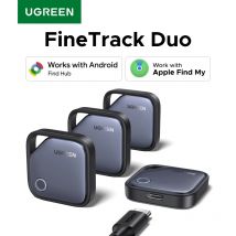 UGREEN【Compatibilidad dual del sistema】Smart Finder para Apple Find My (iOS) y Find Hub App (Android) Tarjeta de seguimiento Bluetooth